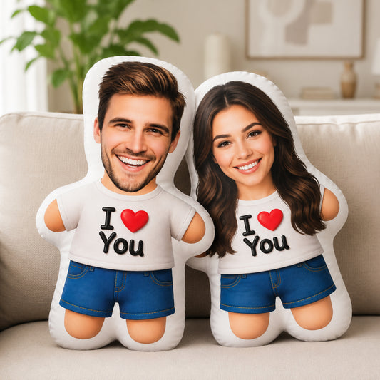 Mama Customs I Love You Photo Pillow
