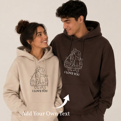 Mama Customs Embroidered Photo Hoodie