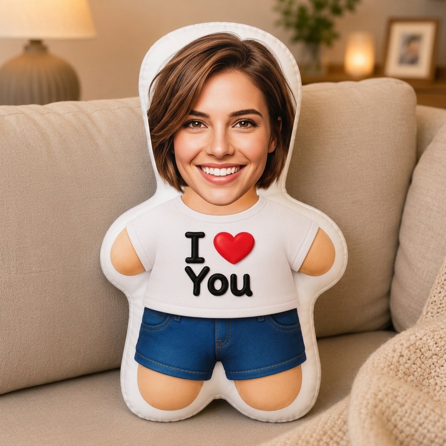 Mama  Customs  I  Love  You  Photo  Pillow