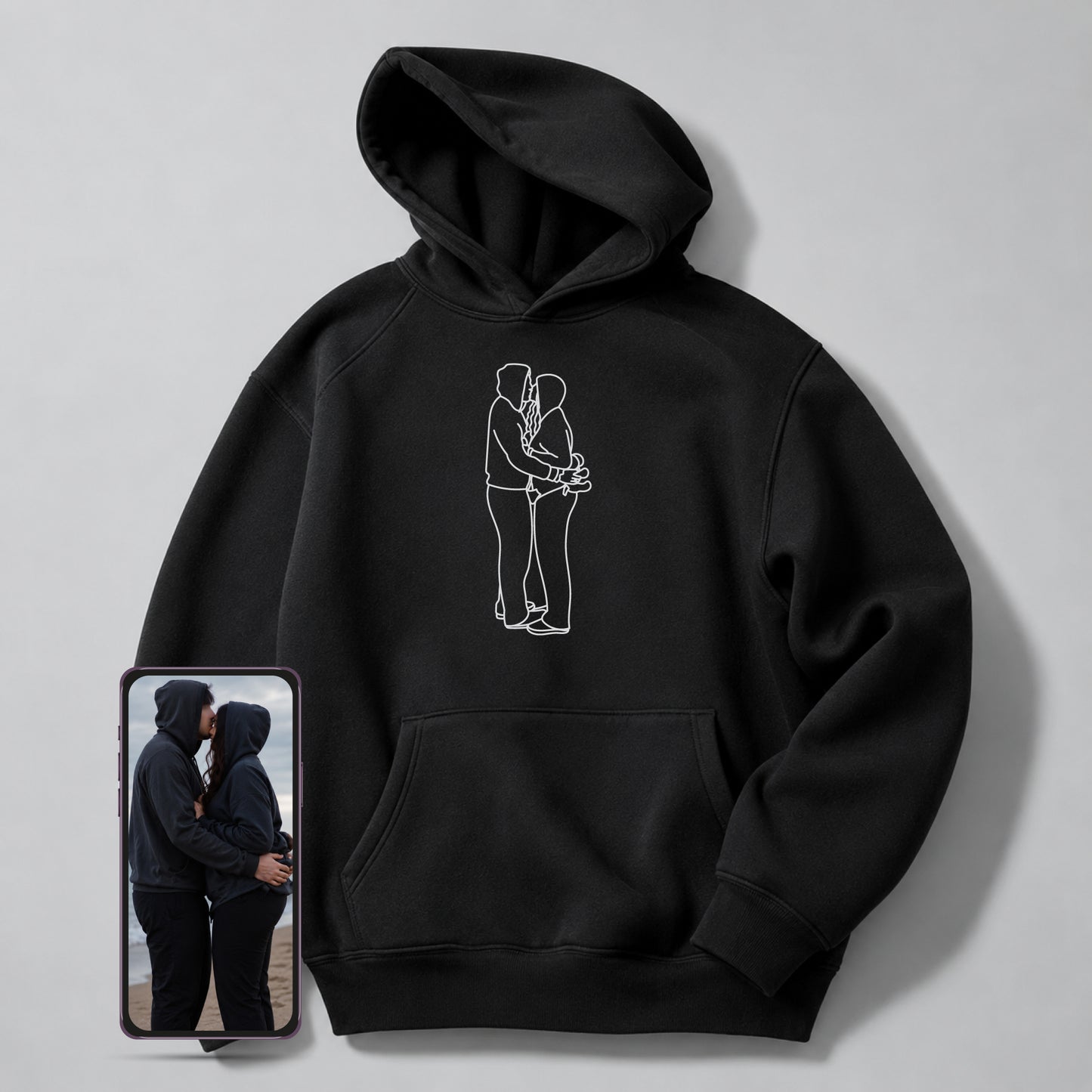 Mama Customs Embroidered Photo Hoodie