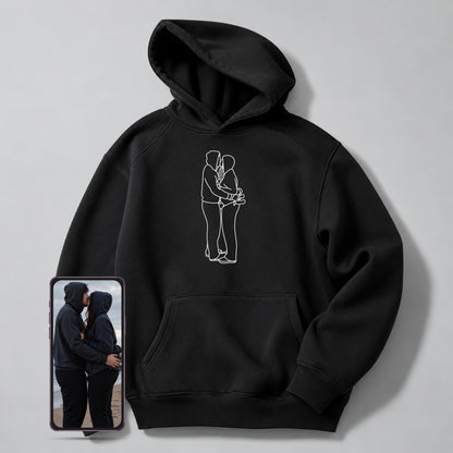 Mama Customs Embroidered Photo Hoodie