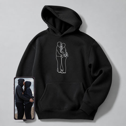 Mama Customs Embroidered Photo Hoodie