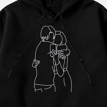 Mama Customs Embroidered Photo Hoodie