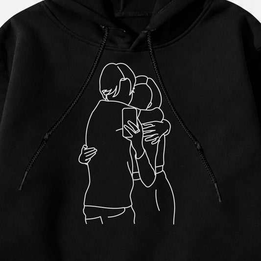 Mama Customs Embroidered Photo Hoodie